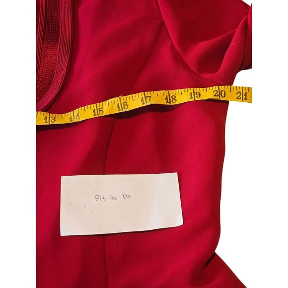Women's Draper's & Damon's Red 2 piece Suite Size 10 - Picture 5 of 9